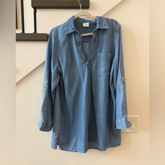 Soma Tops - Soma Light Blue Chambray Shirt